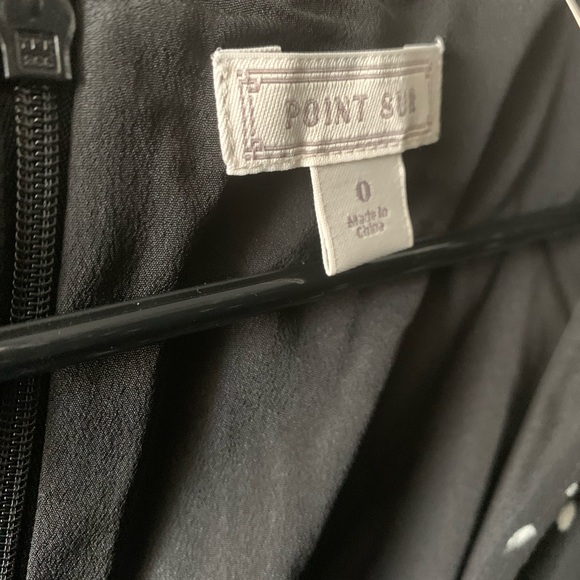 J.Crew Point Sur Faux-wrap Dress Black work 6 & 0 - Picture 6 of 8